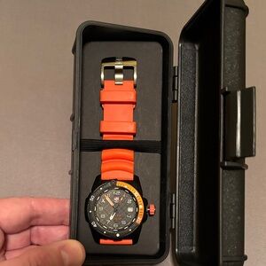 Orange and Black Watch